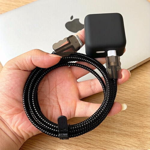 适用苹果笔记本MacBook Air 35W 40W充电器壳M5 M4数据线保护套绳