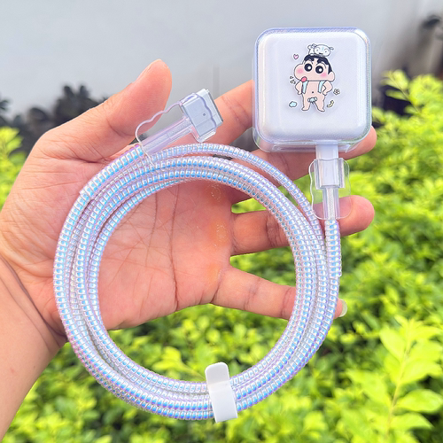 适用苹果MacBook Air笔记本M3 M4 30W 35W充电器壳数据线保护套绳