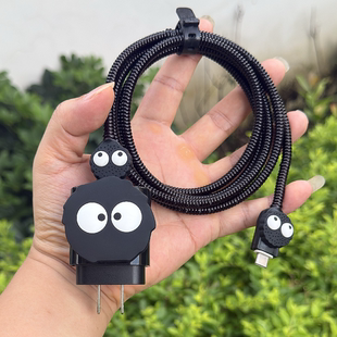 Flip7 三星W26 flip6 fold6 Fold7数据线保护套25W充电器绕绳 W25