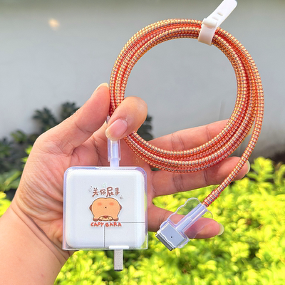 苹果MacBook Air笔记本电脑30W 35W充电器M4 M3数据线保护套绕绳