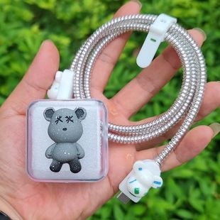 max雙 蘋果35W充電器保護套iPhone15 pro C電源纏繞繩防斷 USB