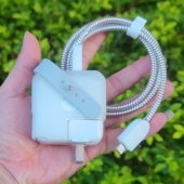 苹果16 15promax数据线缠绕绳 35w双口充电器保护套iPhone 30w