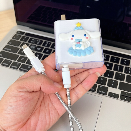 适用华为MateBook14笔记本65W电脑充电器壳D14 D16数据线保护套绳