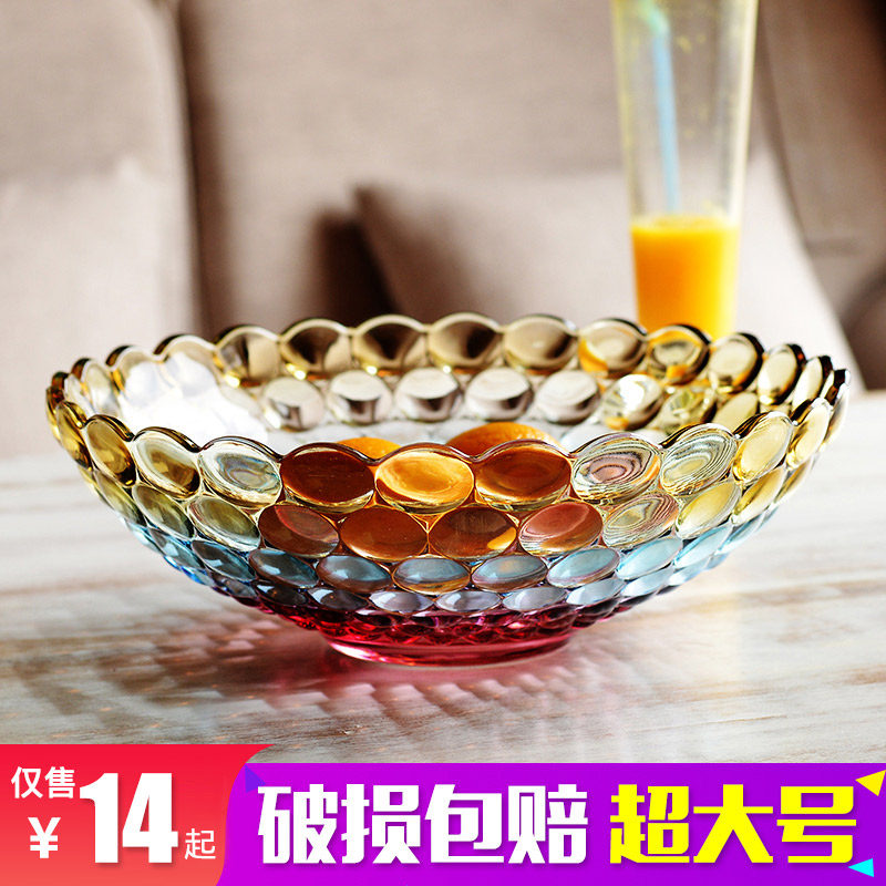 Crystal glass originality Fruit plate European style modern a living room Fruit bowl household Dried fruit tray Candy dish Fruit platein the Tableware , Tableware , Fruit bowl/Fruit plate/Hamper  category - from Buy2taobao.com to provide professional Taobao agent buy service
