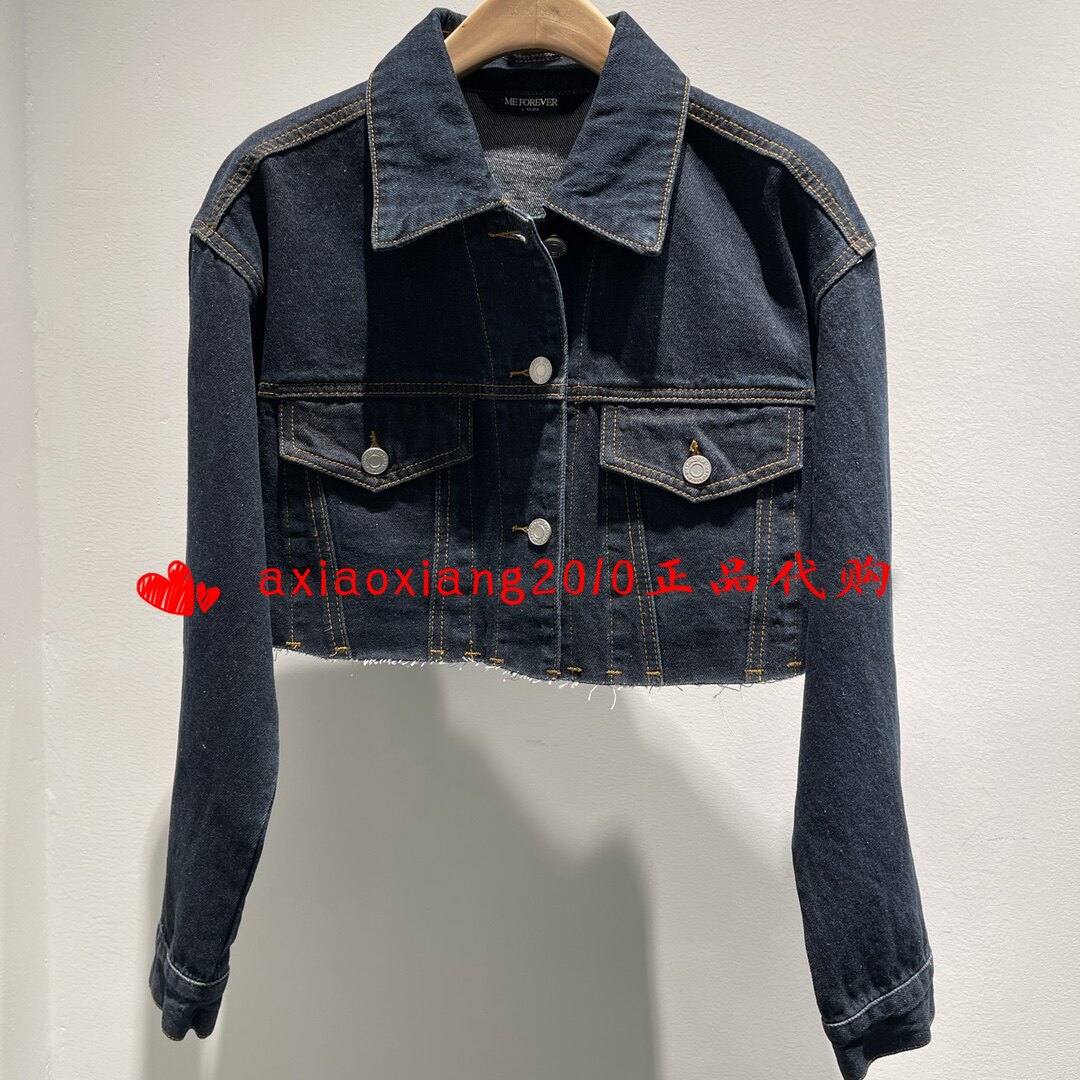 真我永恒2024春季新品国内代购短牛仔外套上衣女2413A21187吊899