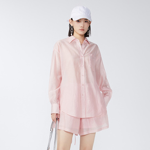 ME FOREVER真我永恒2024夏季新品女衬衣短裤套装2426D34027吊999
