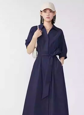ME FOREVER真我永恒2024夏季新品翻领修身连衣裙2425D12105吊1199