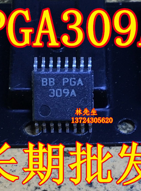 BB PGA309A  进口 TI  薄密脚 TSSOP-16脚  正品 PGA309APW
