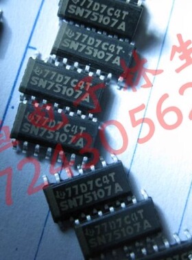 SN75107A    贴片 进口TI   SN75107AD  SOP-14
