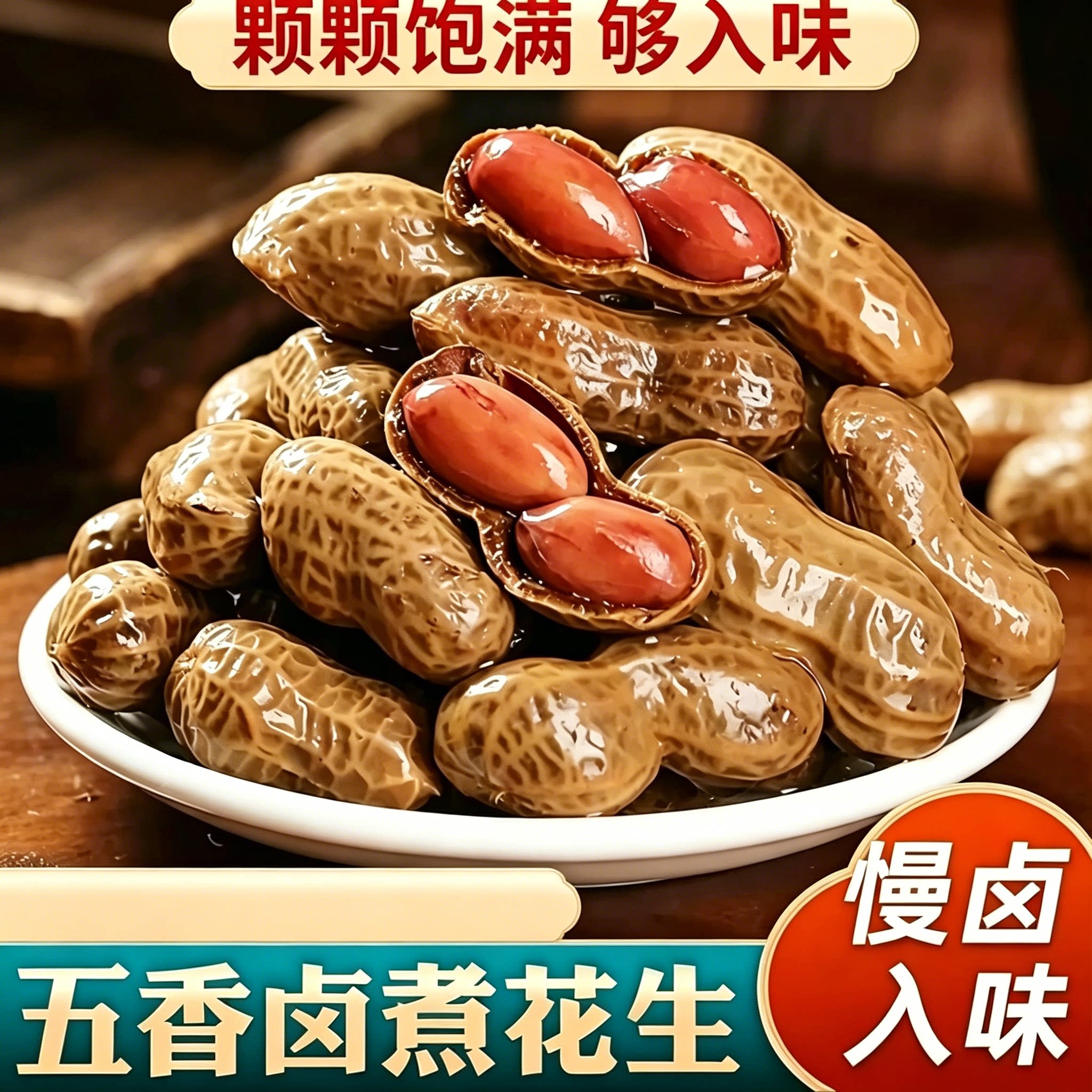 苏班卤煮五香花生500g大粒下酒
