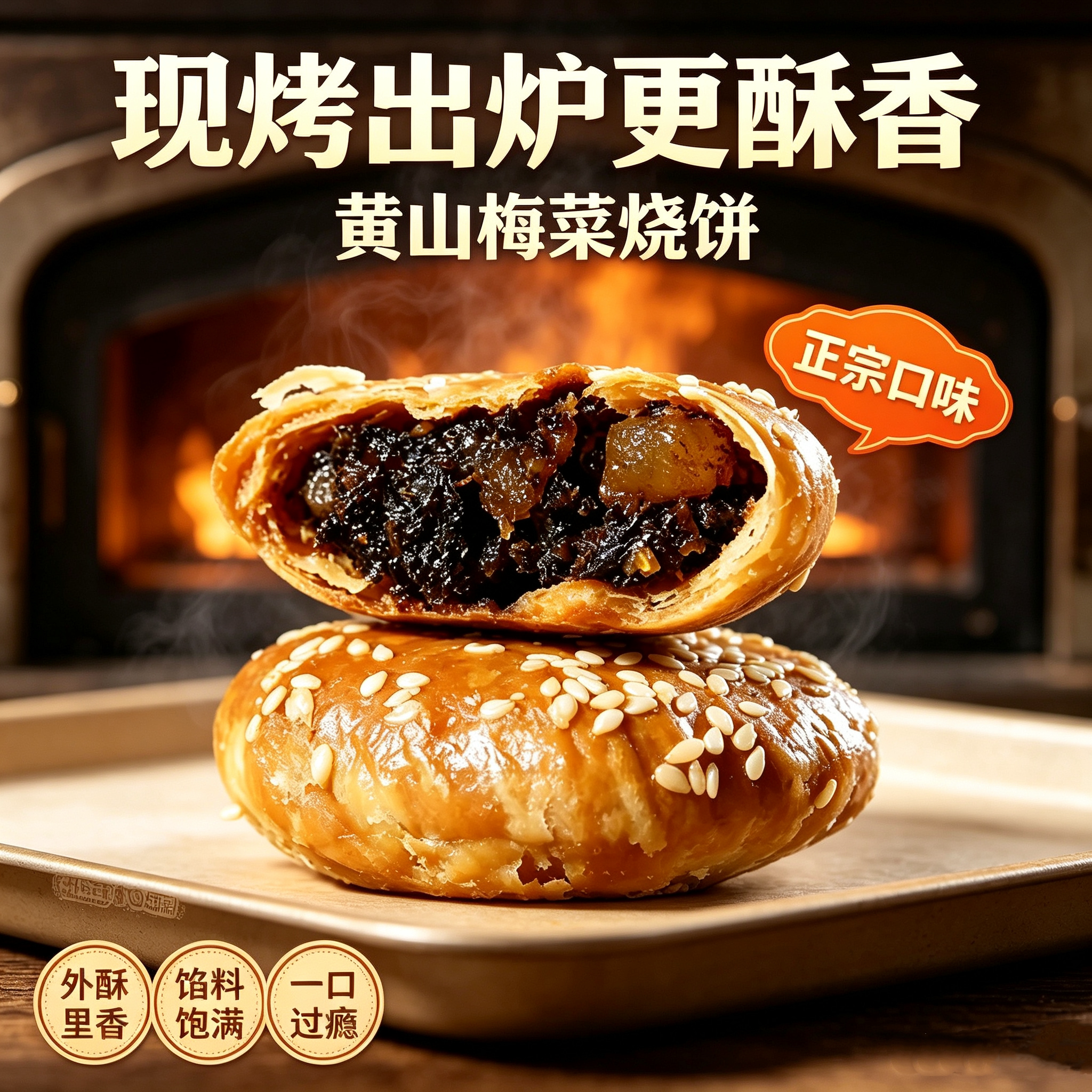 安徽黄山烧饼梅干菜扣肉独立装