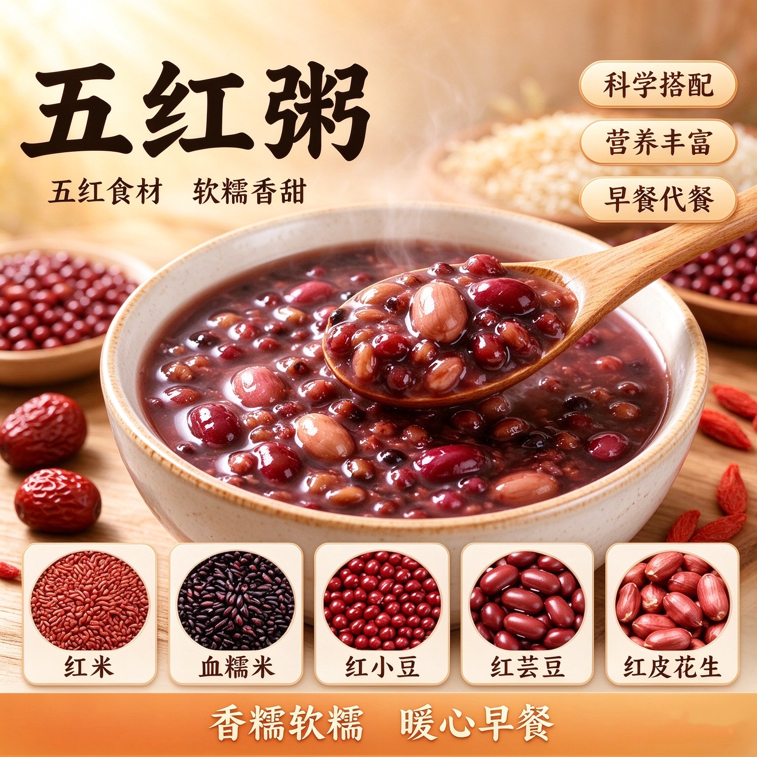 五红汤杂粮组合营养早餐粥料5斤