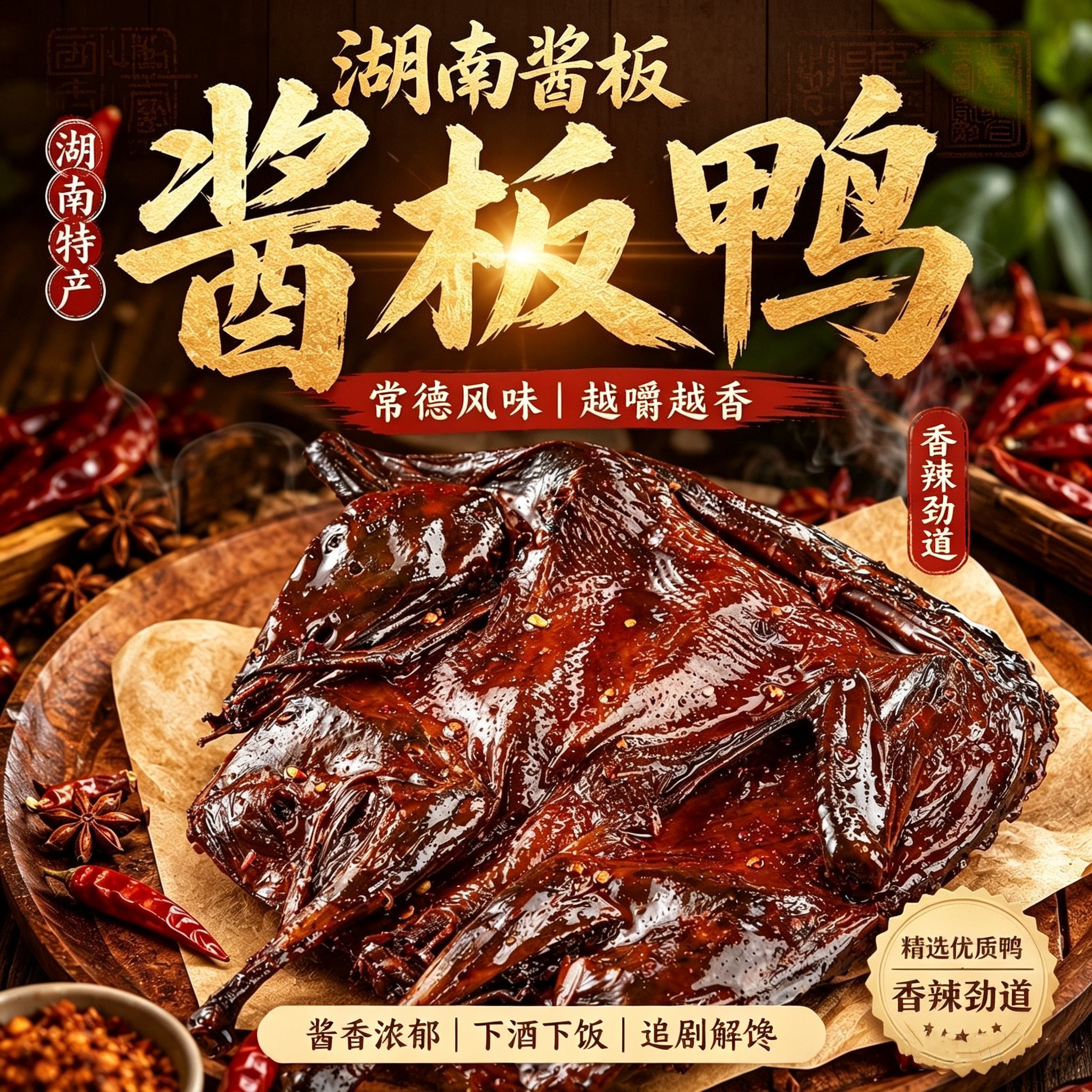常德酱板鸭手撕风干卤味即食