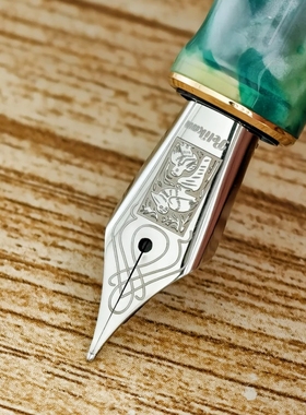 【石门匠心】精雕35号鹈鹕手工打磨长刀研龙刀书法学生钢笔尖
