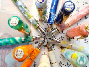 金豪世纪100钢笔打磨长刀风龙笔刀锋尖定制办公学生用书法练字