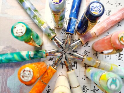 金豪世纪100钢笔打磨长刀风龙笔刀锋尖定制办公学生用书法练字