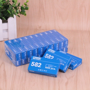 10盒装 瑞特元 常规12号订书针 6尖脚订书针英文版 昌582订书钉