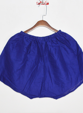 男士内裤老年人老人老式爸爸爷爷短裤纯棉宽松蓝布蓝色裤大码裤衩