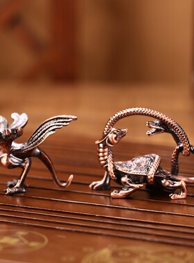 四圣兽金属祝福金属工艺品