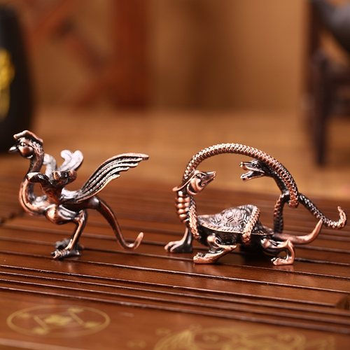 四圣兽金属祝福金属工艺品