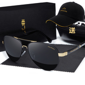 复古近视个性 开车眼镜潮人墨镜 偏光太阳镜男配驾驶镜司机镜男男士