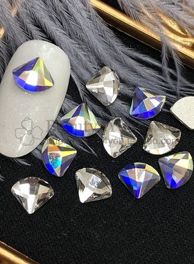 正品SWAROVSKI美甲饰品施华洛世奇水晶奥地利水钻-扇子贝壳平底钻