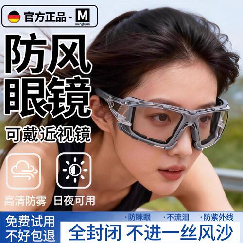 德国打磨工防尘防雾防飞溅护目镜