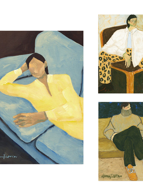 ANNA丹麦设计Hanna Peterson艺术海报北欧客厅卧室餐厅装饰画画芯