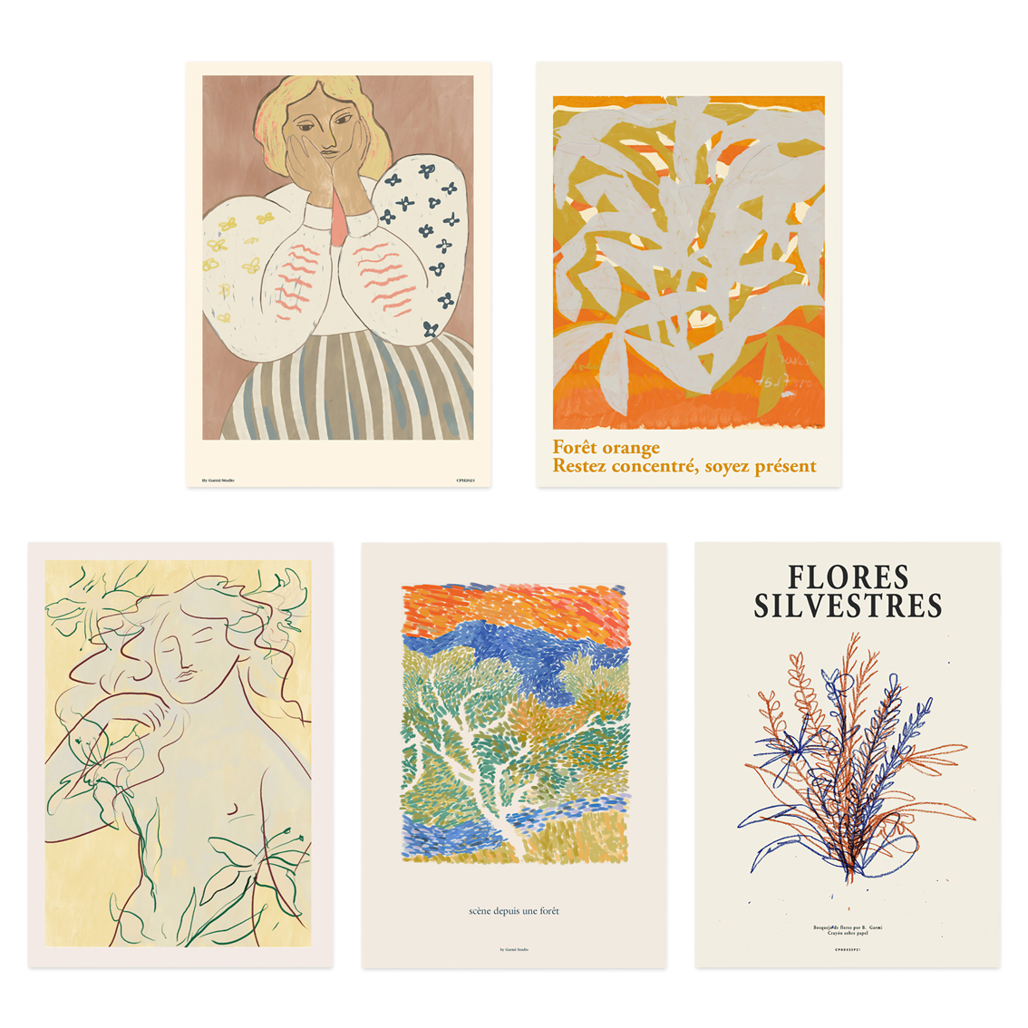 丹麦设计马蒂斯风格艺术装饰画