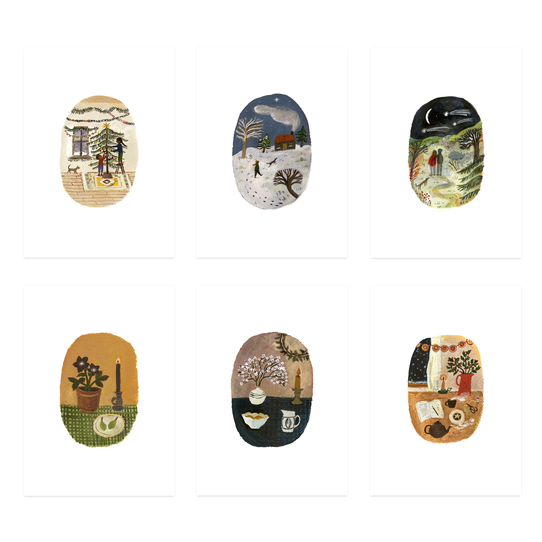 ANNA英国Gemma Koomen海报小清新可爱插画家居餐厅卧室装饰画画芯