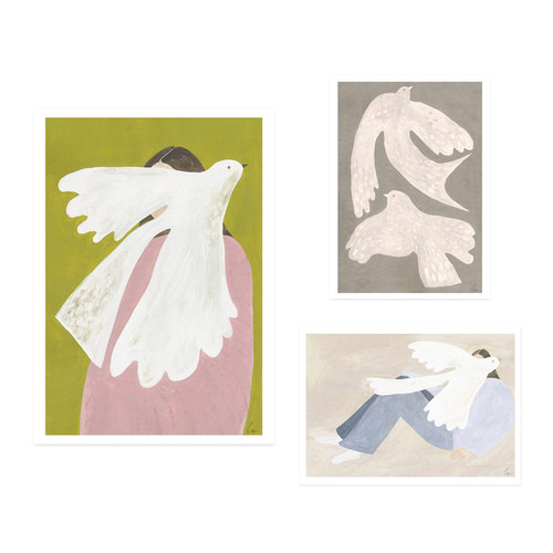 ANNA 丹麦设计Clara Schicketanz艺术海报北欧客厅卧室餐厅装饰画