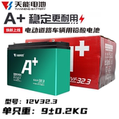 天能6 32.3电池电动二轮三轮车电瓶户外音响夜市摆摊照明水泵 EVF