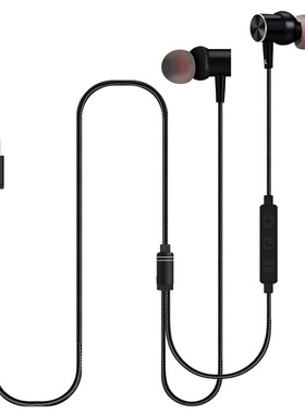 有线耳机Type C扁口适用于小米12 11pro10x Note9红米K4050重低音