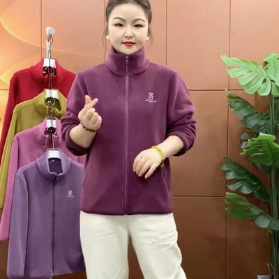 奥粒绒女式立领中老年女装