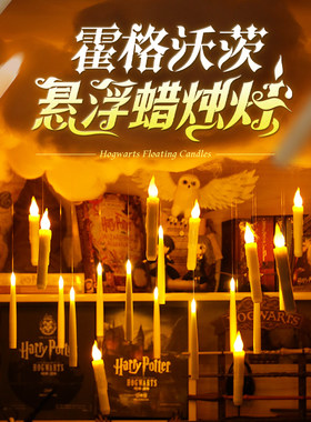 魔杖控制的哈利波特悬浮蜡烛灯