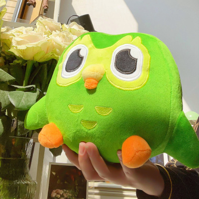 多邻国猫头鹰毛绒摆件出口单