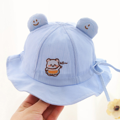 婴儿帽子春秋款薄款遮阳帽防晒帽
