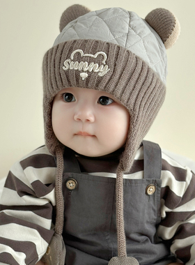 秋冬6个月宝宝帽子男童冬季1岁儿童男孩2025新款秋冬季婴儿冬天女