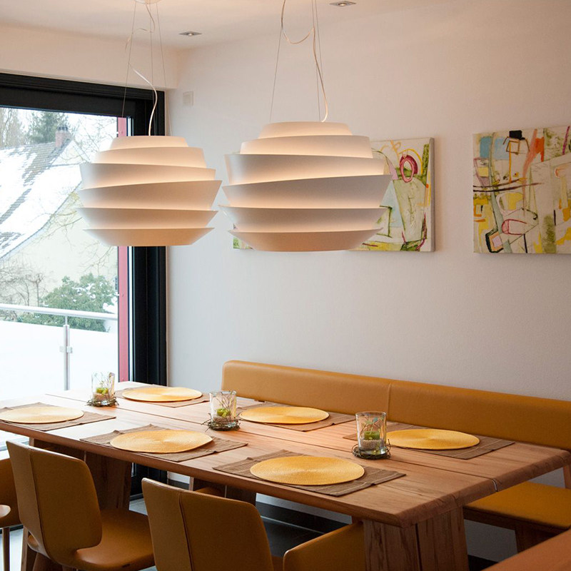 意大利Foscarini Le Soleil北欧设计师餐厅卧室圆形玫瑰花朵吊灯