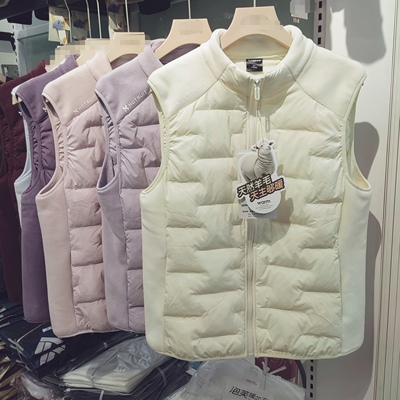 秋冬新款2135-2加绒加厚泡芙羊毛马甲女士修身显瘦保暖背心泰迪绒