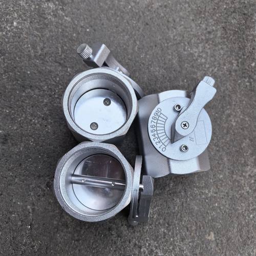 风量调节铝合金蝶阀带刻度阀