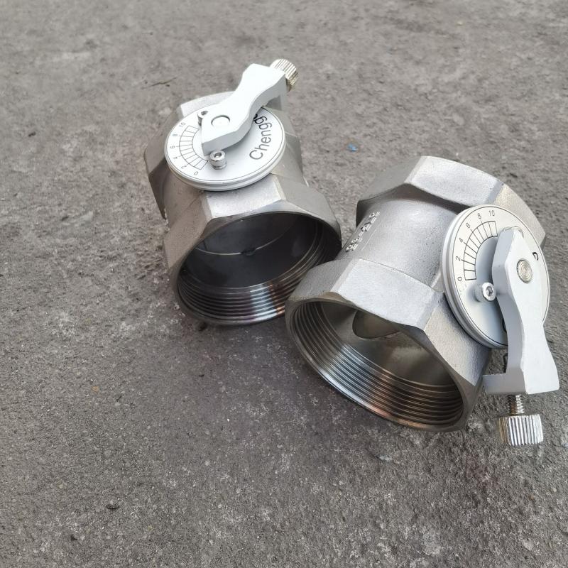 304内螺纹高温窑炉丝扣风阀刻度