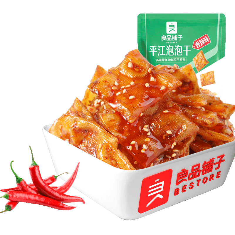 【149元任选17件】良品铺子巧豆皮网红辣条味辣皮辣片麻辣零食