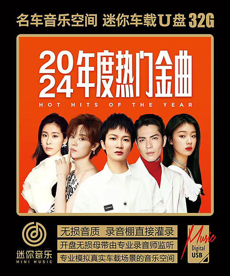 2024年度抖音快手热门歌曲 烟嗓音 流行国风金曲 无损音质车载U盘