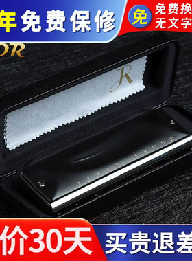 JDR嘉德瑞 GM-0648半音阶口琴12孔C调新手成人初学入门练习演奏款