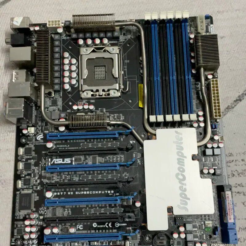询价购-华硕p6t7 ws x58 主板 7显卡插槽 功能正常