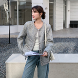 【新款】灰色小香外套B208-268006-P165K289，女装运动套装，浙宝208