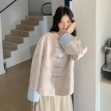 【现货】新中式风印花外套B208-9016-P155K258，女装短外套，浙宝208