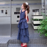 【现货】不规则宽松格子连衣裙B208-9062-P145K198，女装连衣裙，浙宝208