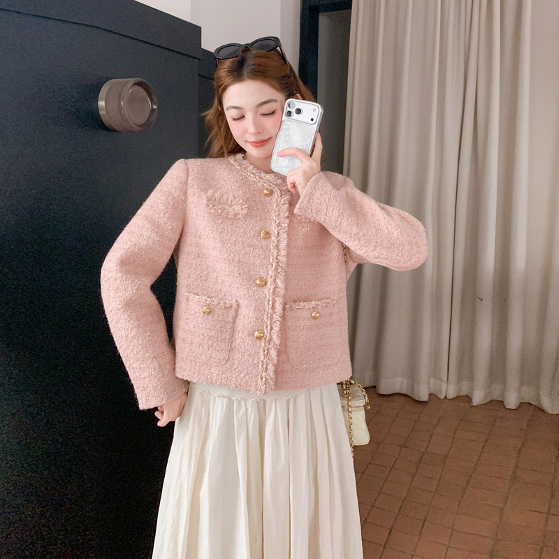 【新款现货】粉色气质款小香外套B208-268002-P160K279,女装短外套,浙宝208